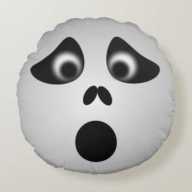 HALLOWEEN GHOST ROUND CUSHION (Front)