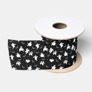 Halloween Ghost Satin Ribbon