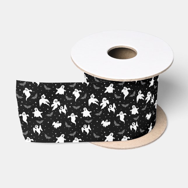 Halloween Ghost Satin Ribbon (Spool)