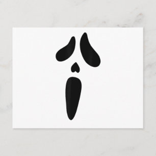 Halloween Ghost Scary Face Holiday Enclosure Card