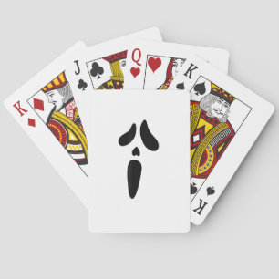 Halloween Ghost Scary Face Holiday Playing Cards