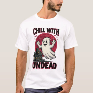 Halloween Ghost Shirt Vintage Haunted Zombie Desig