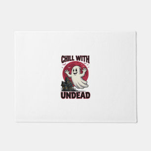 Halloween Ghost Shirt Vintage Haunted Zombie Desig Doormat