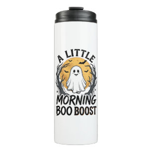 Halloween Ghost Shirt with Vintage Moon Art_1 Thermal Tumbler