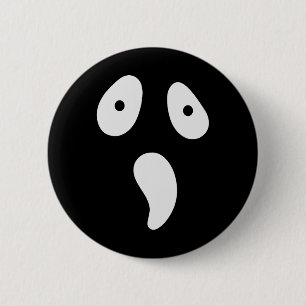 Halloween Ghost Silly Face Costume Funny Scary Fac 6 Cm Round Badge