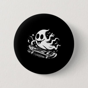 Halloween Ghost Skateboard Skateboarding Halloween 6 Cm Round Badge