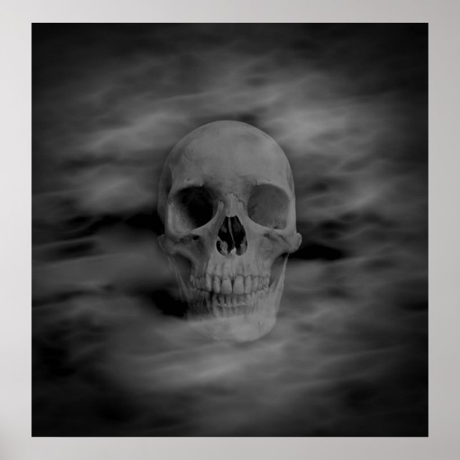 Halloween ghost skull poster (Front)