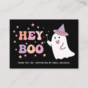 Halloween Ghost Small business thank you  Card