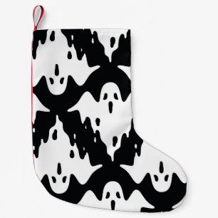 Halloween Ghost Spooky Seamless Pattern Small Christmas Stocking