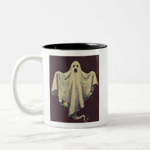 Halloween Ghost Spooky Spirit Two-Tone Coffee Mug