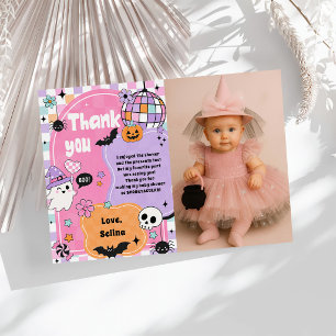 Halloween Ghost Spooky Thank You Card