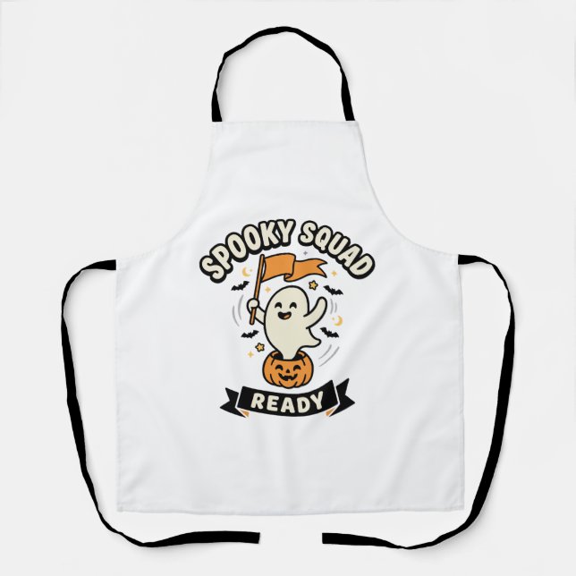 Halloween Ghost Squad Apron (Front)