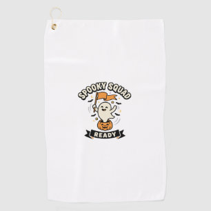 Halloween Ghost Squad Golf Towel
