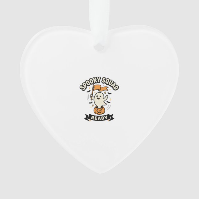 Halloween Ghost Squad Ornament (Front)