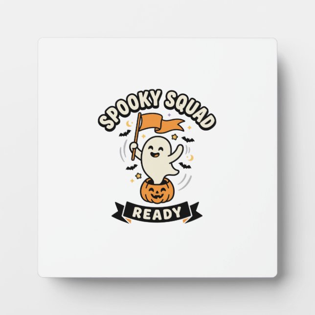 Halloween Ghost Squad Plaque (Front)