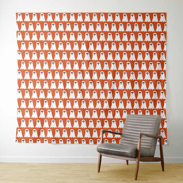 Halloween Ghost Tapestry (In Situ (Horizontal))