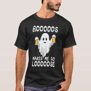 Halloween Ghost That's Here For The Boos Booze Bee T-Shirt