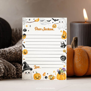 Halloween Ghost Time Capsule Note Message Card