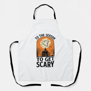Halloween Ghost To Get Scary Vintage Spooky_1 Apron
