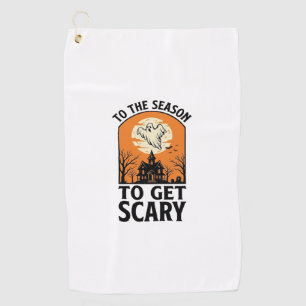 Halloween Ghost To Get Scary Vintage Spooky_1 Golf Towel