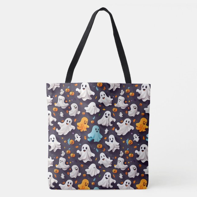 Halloween Ghost Tote Bag (Front)