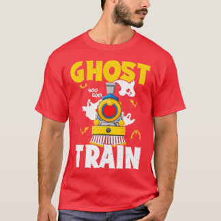 Halloween Ghost Train Boo Boo Spooky Train Lover R T-Shirt
