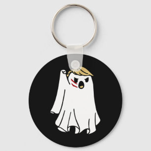 Halloween Ghost Trump Fist Pumped Fight Take Ameri Key Ring