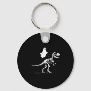 Halloween Ghost Walking Dinosaur Skeleton T Rex Fu Key Ring