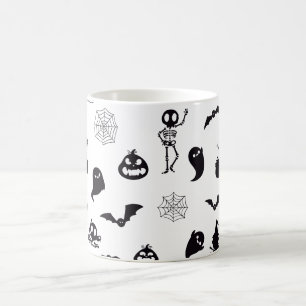 Halloween Ghost Witch Pumpkin Cat Skeleton Costume Coffee Mug