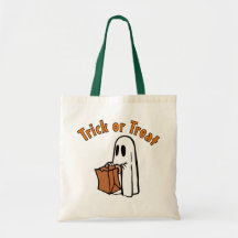 Halloween Ghost with Bag Trick or Treat