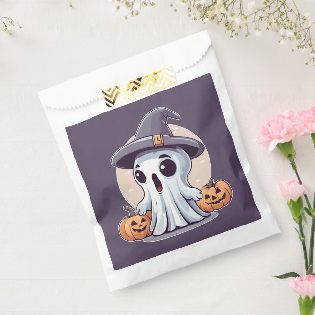 Halloween: Ghost with Pumpkins -  Favour Bag (Sealed)