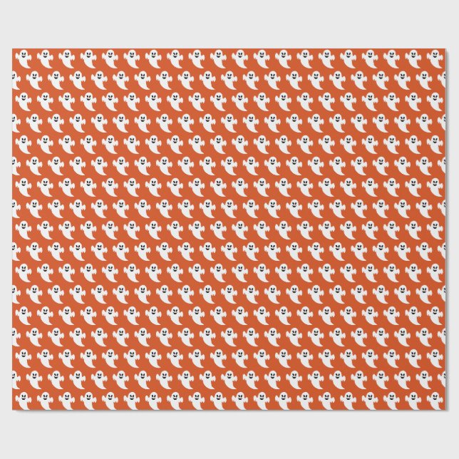 Halloween Ghost Wrapping Paper (Flat)