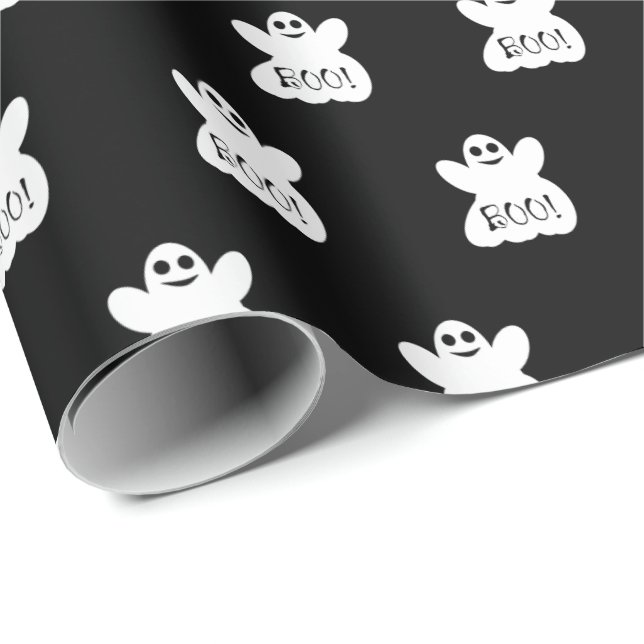 Halloween Ghost Wrapping Paper (Roll Corner)