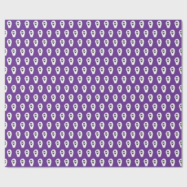 Halloween Ghost Wrapping Paper (Flat)