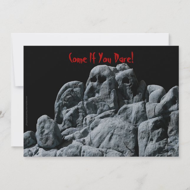 Halloween Ghostly Rocks Invitation (Front)