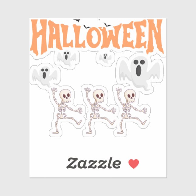 Halloween Ghosts and Dancing Skeletons  (Sheet)
