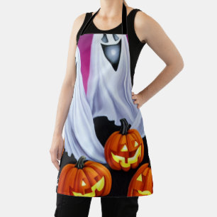 Halloween Ghosts and Pumpkins Apron