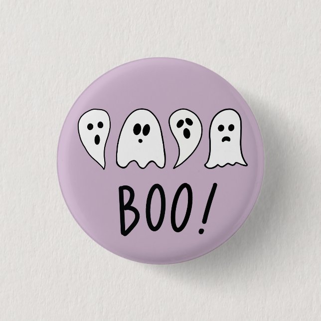 Halloween Ghosts Boo 3 Cm Round Badge (Front)