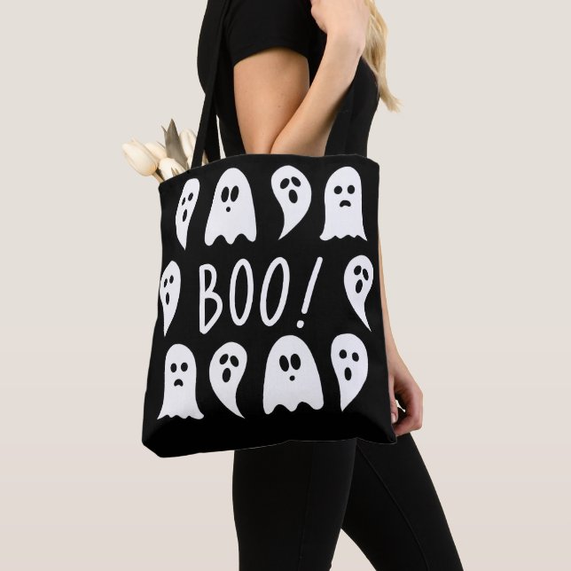 Halloween Ghosts Boo Tote Bag (Close Up)