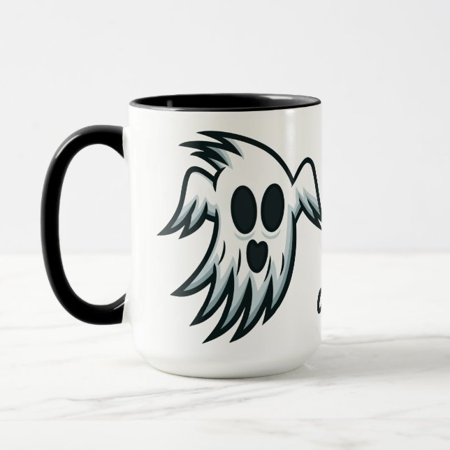 Halloween Ghosts custom name mugs (Left)