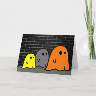 Halloween Ghosts Cute Card