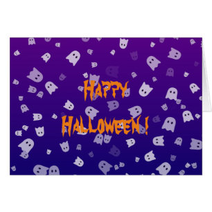 Halloween Ghosts Greeting Card