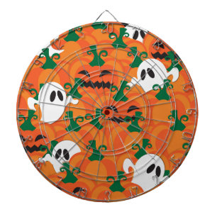 Halloween Ghosts Haunted Pumpkin Patch Dartboard