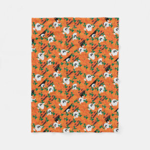 Halloween Ghosts Haunted Pumpkin Patch Fleece Blanket