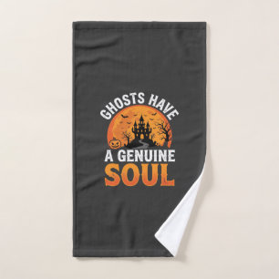 Halloween Ghosts Have a Genuine Soul Design Hand Towel