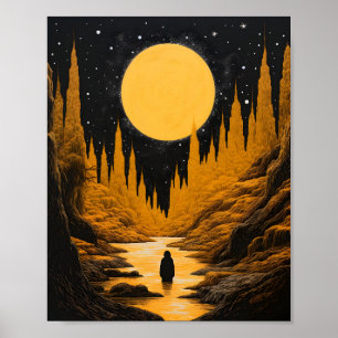 Halloween Ghosts In The Forest, Creepy Ghost Poster