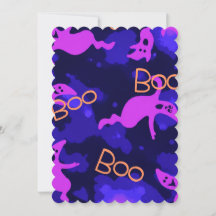 Halloween Ghosts in the Night invitation