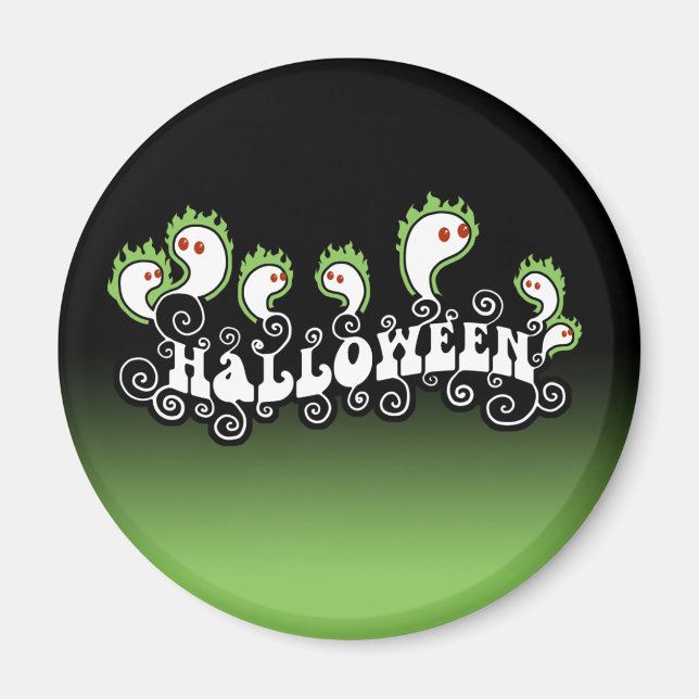 Halloween Ghosts Magnet (Front)