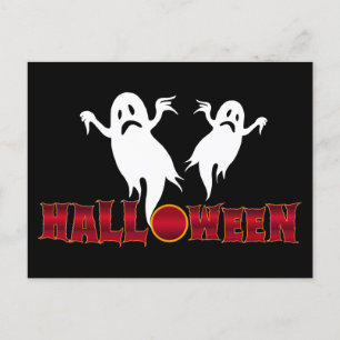 Halloween Ghosts Postcard