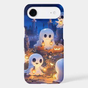 Halloween Ghosts Pumpkin Lanterns Spooky Night
